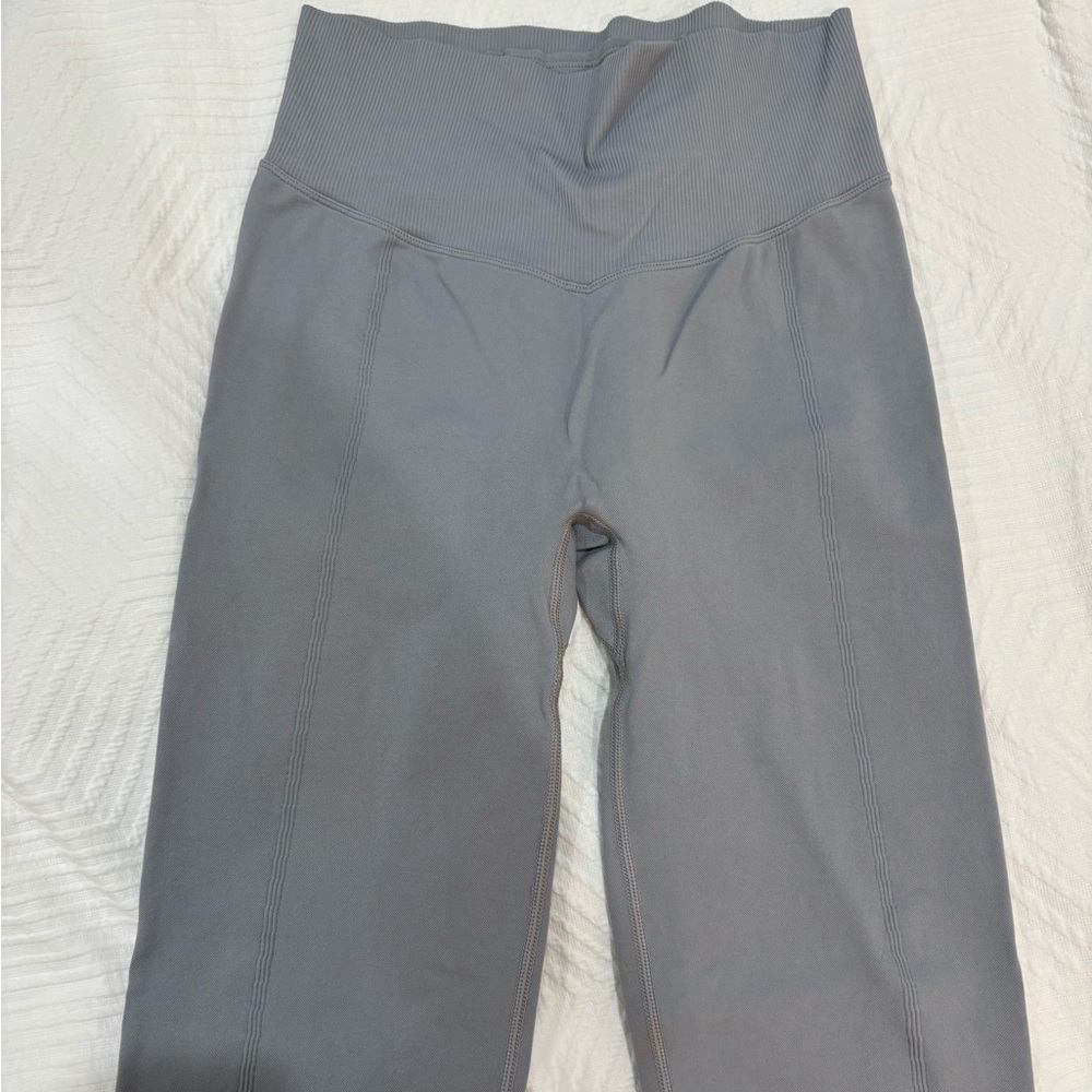 PINK Gray High-Waisted seamless Leggings